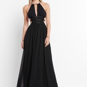 New Express White Maxi Dress size small